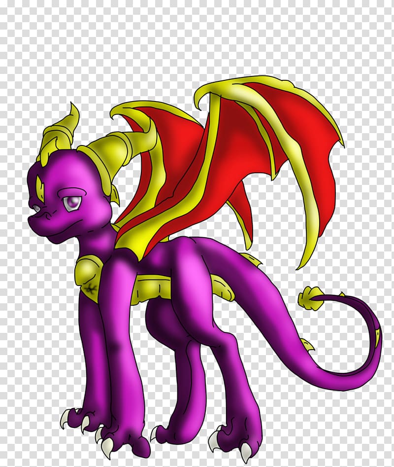 Vertebrate Dragon Demon , Legend Of Spyro transparent background PNG clipart