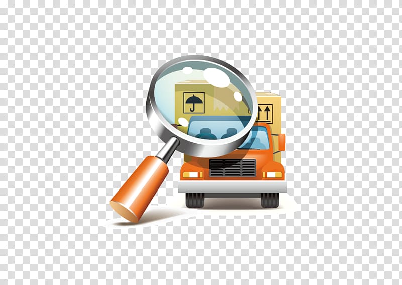 Cargo Freight transport Freight Forwarding Agency Icon, magnifier truck transparent background PNG clipart