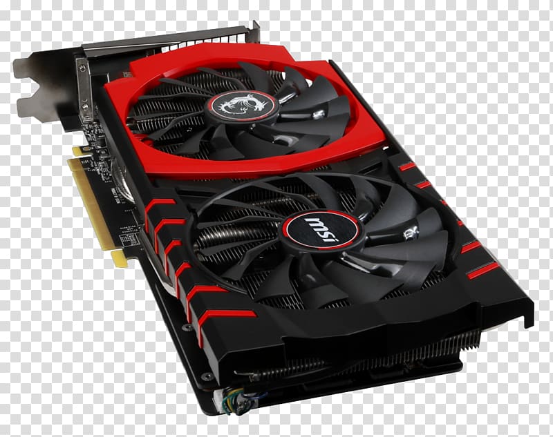 Graphics Cards & Video Adapters High Performance Gaming Graphics Card GTX 980 GAMING 4G MSI GTX 970 GAMING 100ME GeForce GDDR5 SDRAM, nvidia transparent background PNG clipart
