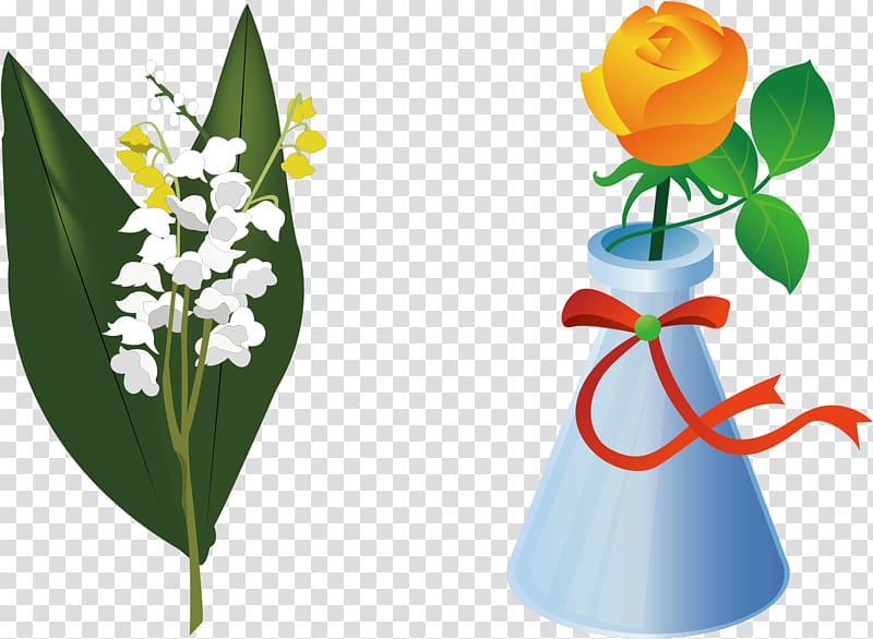 Flower Rose Vase, A live gift transparent background PNG clipart