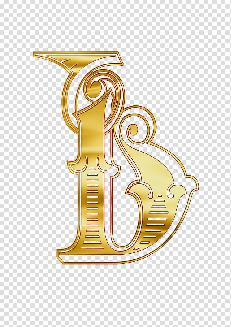 gold letter b illustration, Cyrillic Capital Soft Sign transparent background PNG clipart