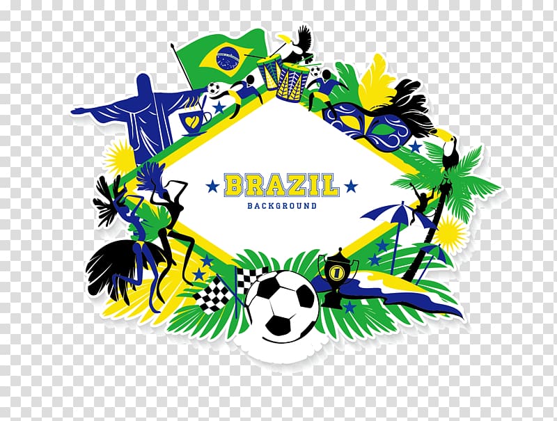 Brazil 2014 FIFA World Cup Illustration, Rio Olympics transparent background PNG clipart