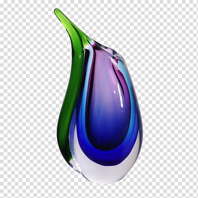 Glassblowing Vase Glass art Murano glass, vase transparent background PNG clipart