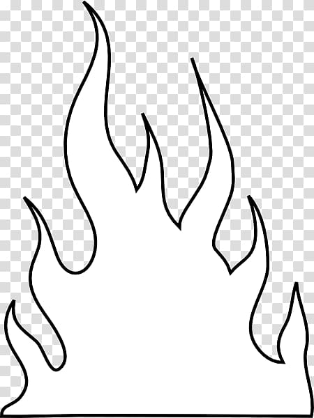 Flame Fire Coloring book , Flame Line Art transparent background PNG clipart