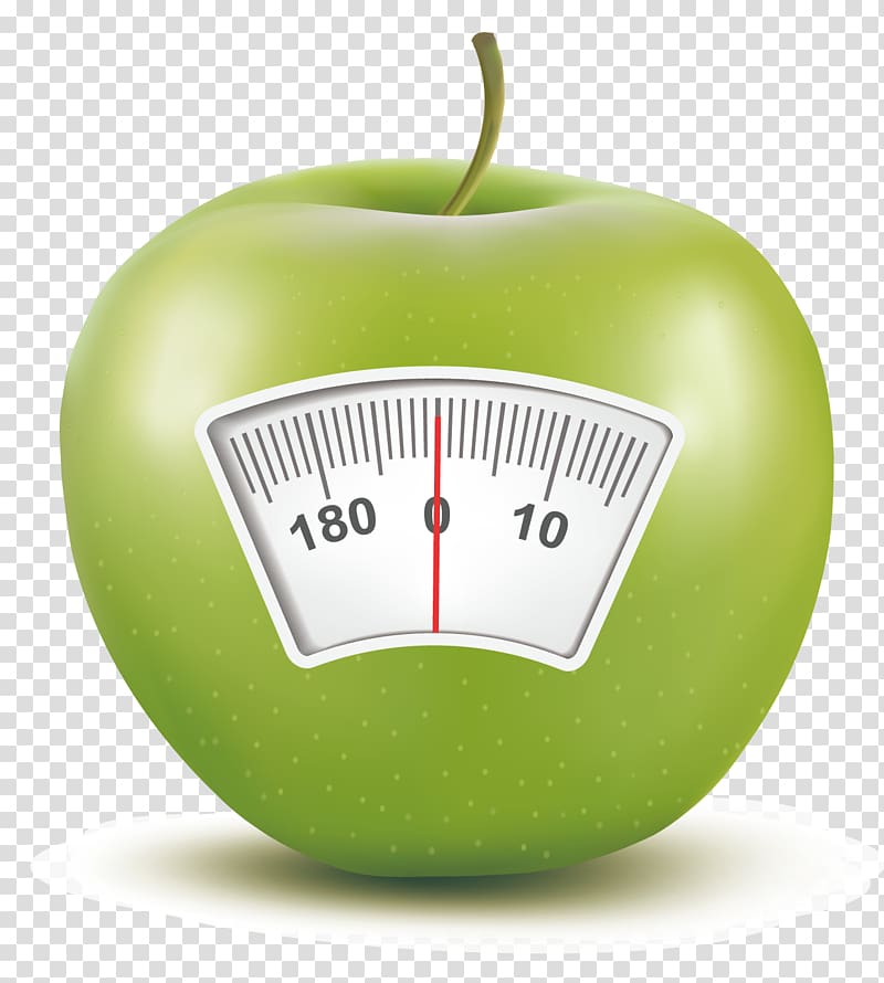 Weighing scale Apple Scale ruler, Apple creative transparent background PNG clipart