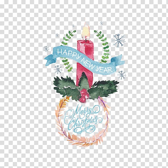 Christmas ornament Icon, Merry Christmas Candle transparent background PNG clipart