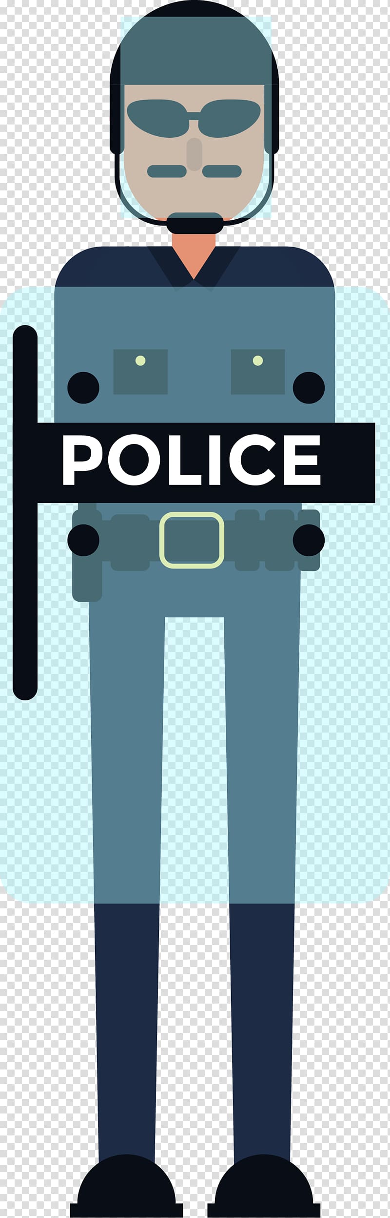 Cartoon Police officer, Armed policeman transparent background PNG clipart