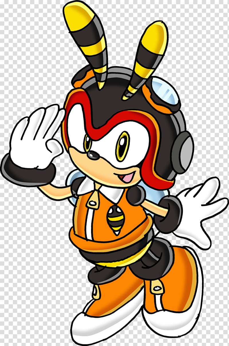Charmy Bee Espio the Chameleon the Crocodile Sonic the Hedgehog Shadow the Hedgehog, bee transparent background PNG clipart