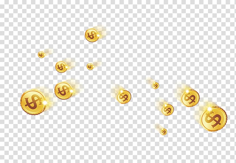 Gold coin Icon, gold transparent background PNG clipart