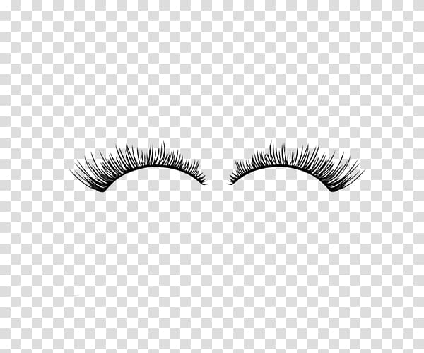one pair of false eyelashes transparent background PNG clipart