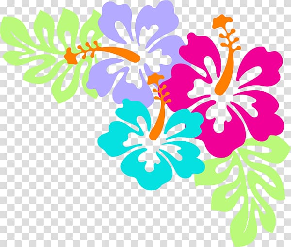 assorted-color Hibiscus flower s, Hawaiian Flower Aloha , hawaii transparent background PNG clipart