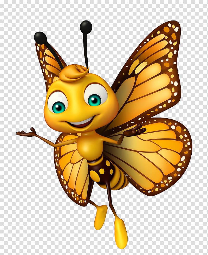 cute yellow butterfly clipart png