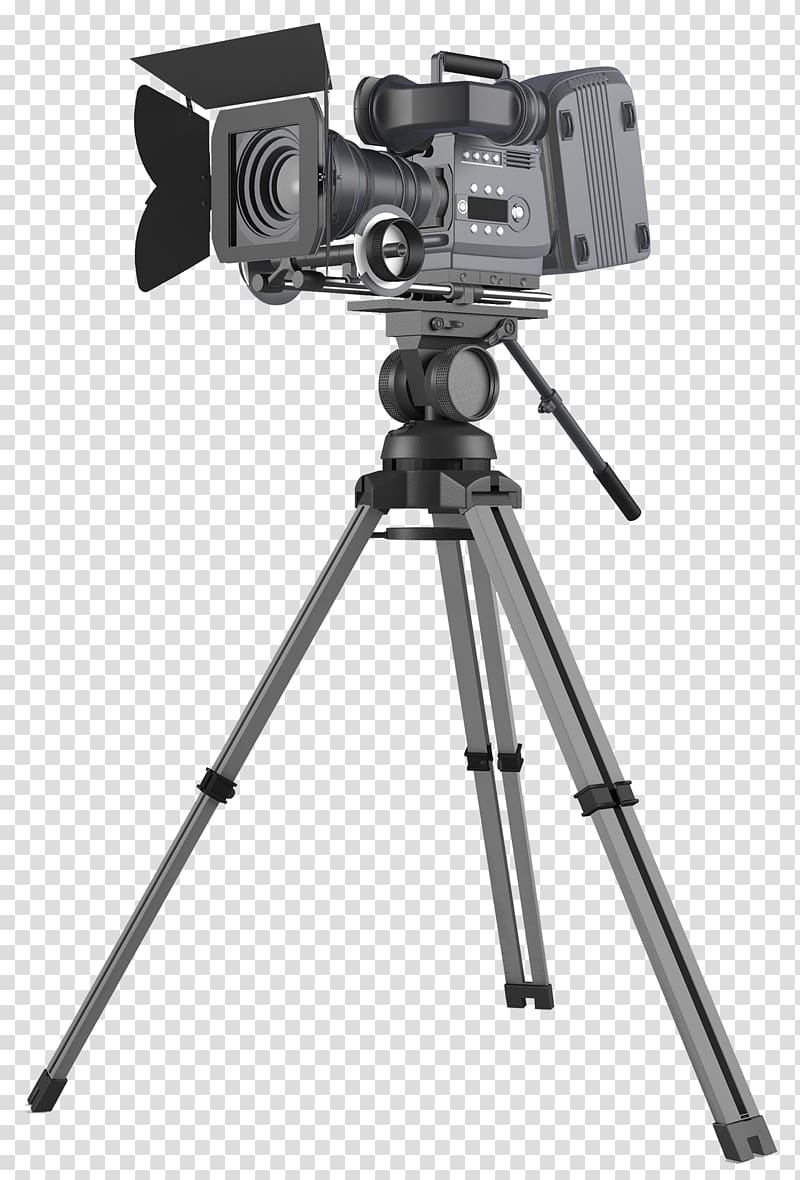 Tripod Video Cameras Professional video camera, Projector transparent background PNG clipart