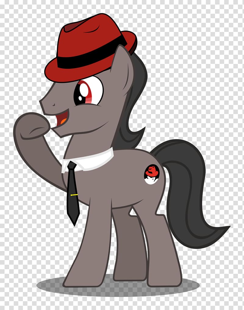 Pony Fedora OpenSUSE Red Hat Linux, linux transparent background PNG clipart
