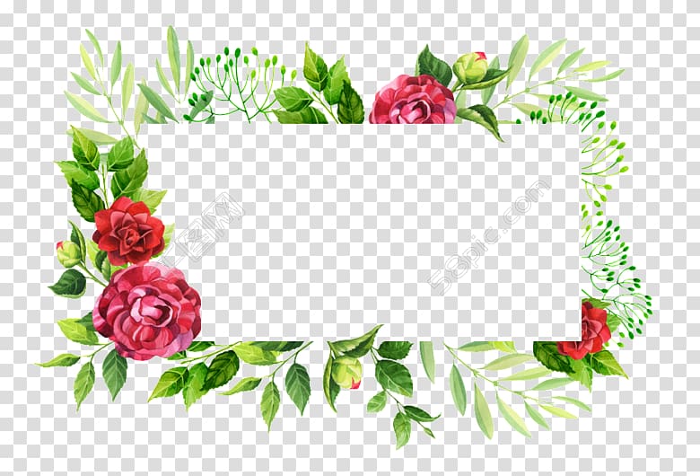 Garden roses Frames , design transparent background PNG clipart
