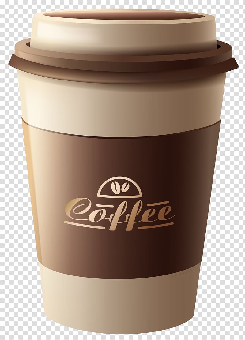 white and brown Coffee spill-proof cup, White coffee Tea Espresso Coffee cup, Brown Plastic Coffee Cup transparent background PNG clipart