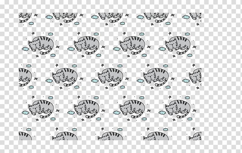 Cat Grey Black and white, Cartoon cat transparent background PNG clipart