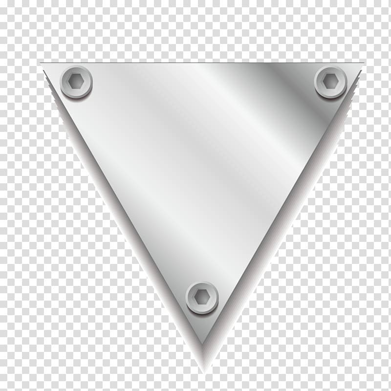 Triangle Metal Icon, triangles transparent background PNG clipart