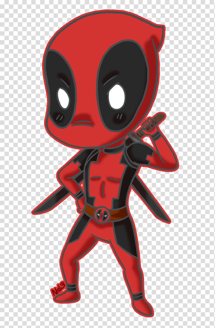 Deadpool YouTube Chibi Drawing , deadpool transparent background PNG clipart