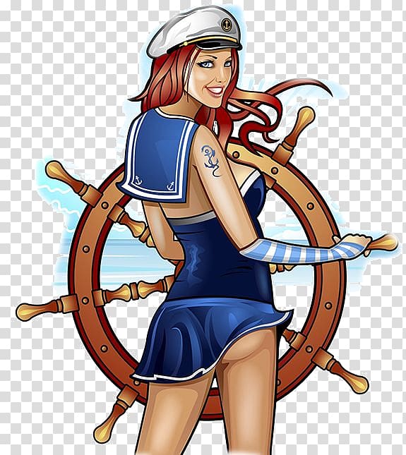 Cartoon Sea captain , Ship transparent background PNG clipart