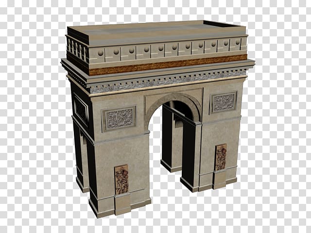 Arc de Triomphe Rendering Triumphal arch SketchUp, 3D max transparent background PNG clipart