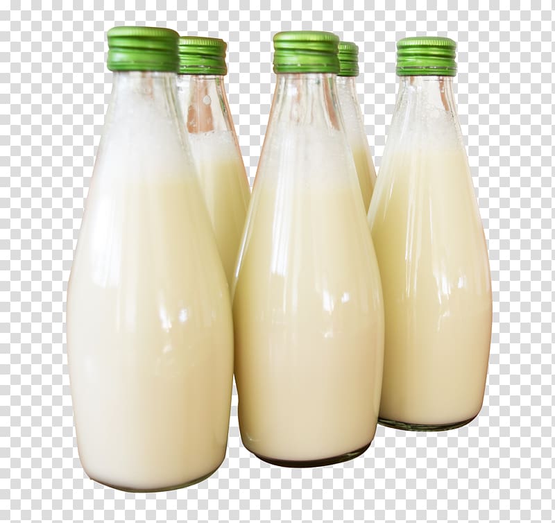 Soy milk Latte Bottle Cows milk, Milk Bottle transparent background PNG clipart