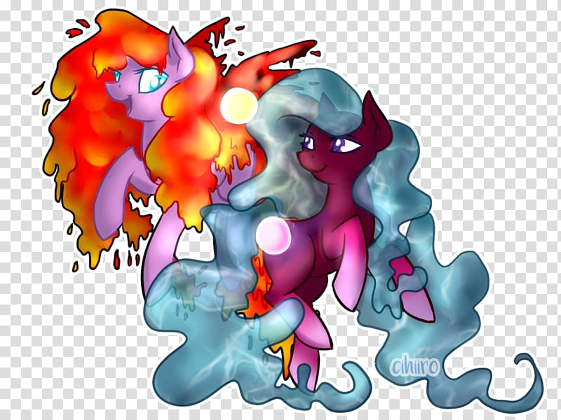 Pony Graphic design Drawing, water and a flame transparent background PNG clipart
