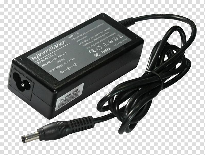 Laptop Battery charger Dell AC adapter, Laptop transparent background PNG clipart
