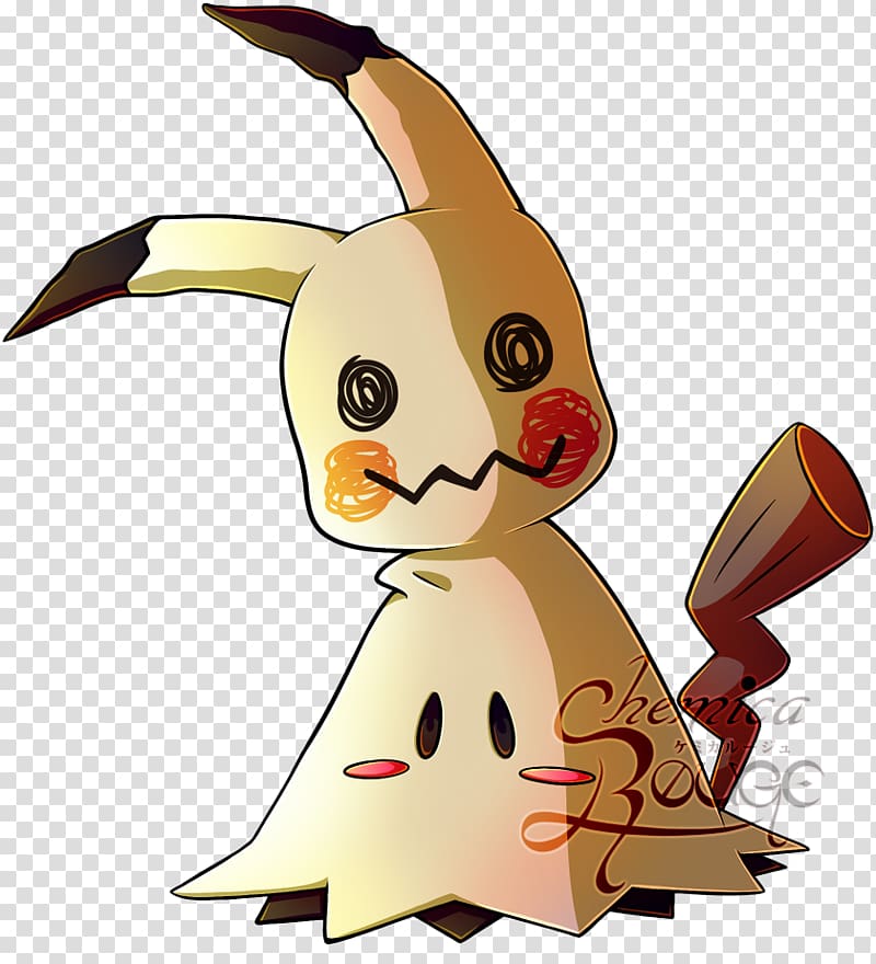 Pokémon Sun and Moon Mimikyu Fan art Rabbit, pikachu mask transparent backg...