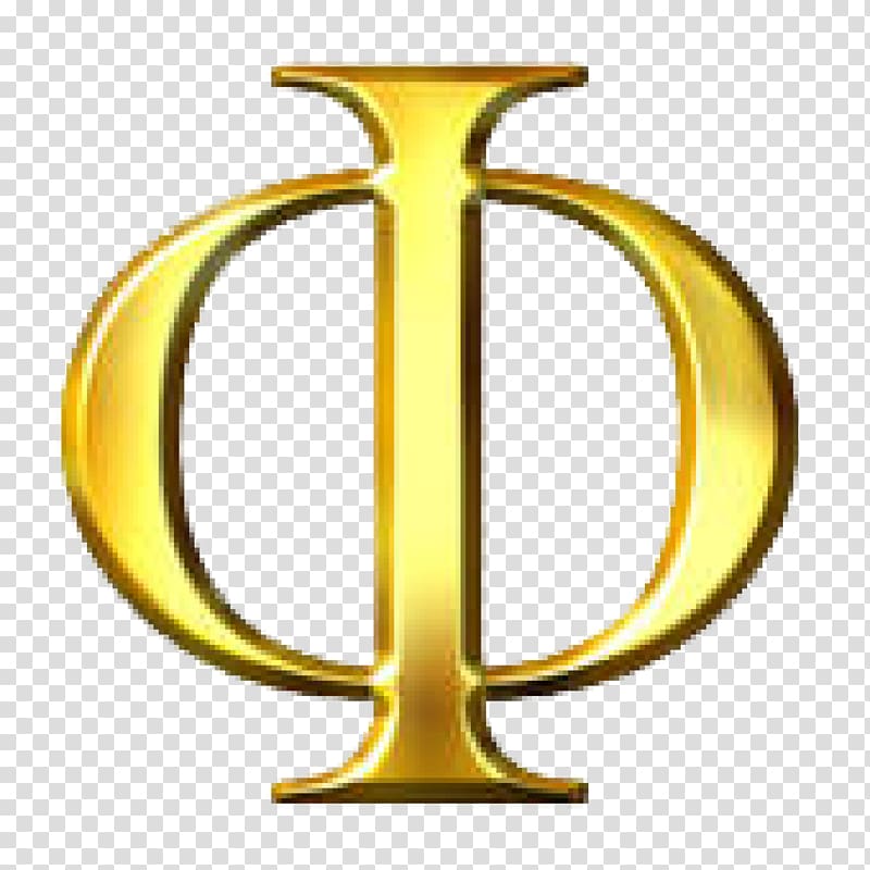 Phi Greek alphabet , Gold letters transparent background PNG clipart