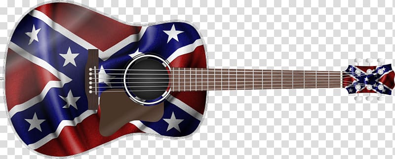 Acoustic guitar Confederate States of America Modern display of the Confederate flag Gibson Explorer, Acoustic Guitar transparent background PNG clipart