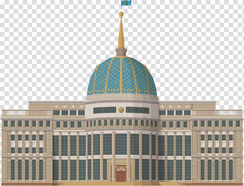 Grand Kremlin Palace Ak Orda Presidential Palace Building Steppe eagle, palace transparent background PNG clipart