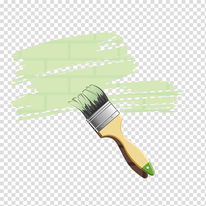 Paint Wall Lacquer Ink brush, On a brick wall paint brush paint transparent background PNG clipart