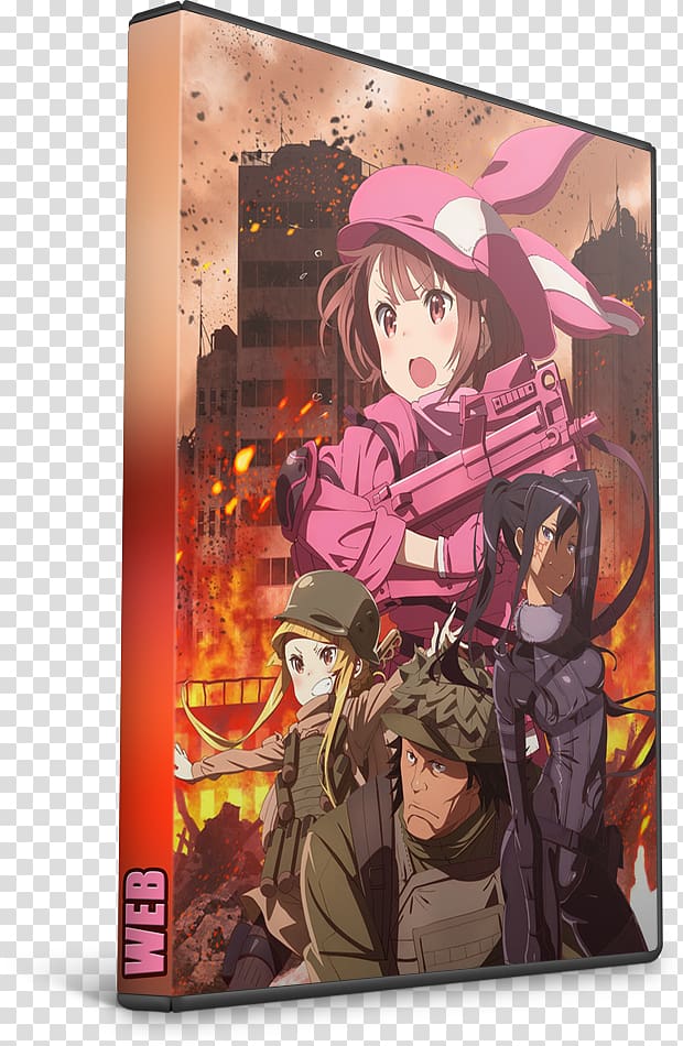 Sword Art Online Alternative Gun Gale Online Television show Aniplex of America Anime, Anime transparent background PNG clipart