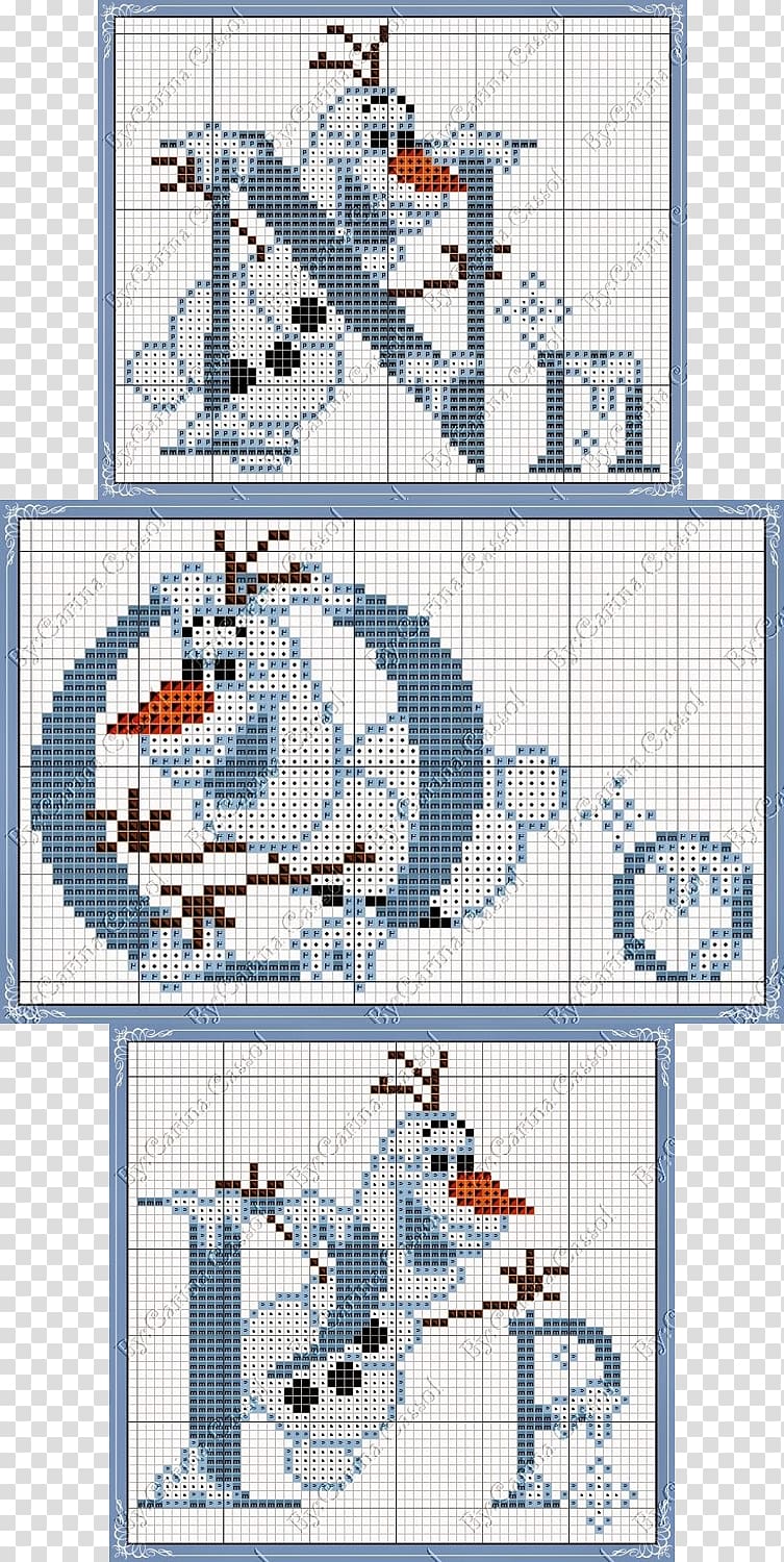 Cross-stitch Olaf Elsa Pattern, elsa transparent background PNG clipart