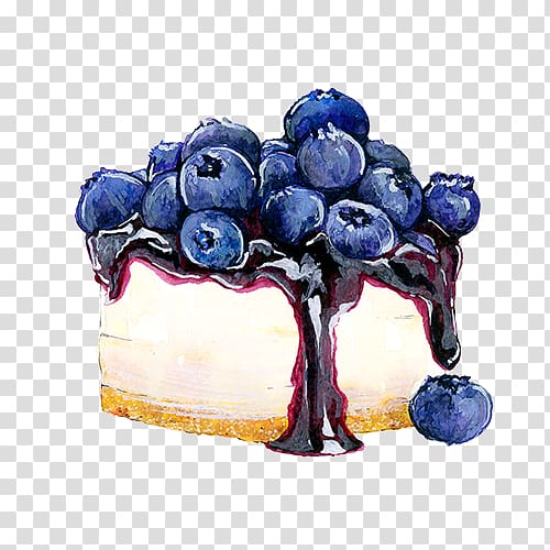 blueberry cheesecake illustration, Tea Cupcake Cheesecake Blueberry, Blueberry Cake transparent background PNG clipart