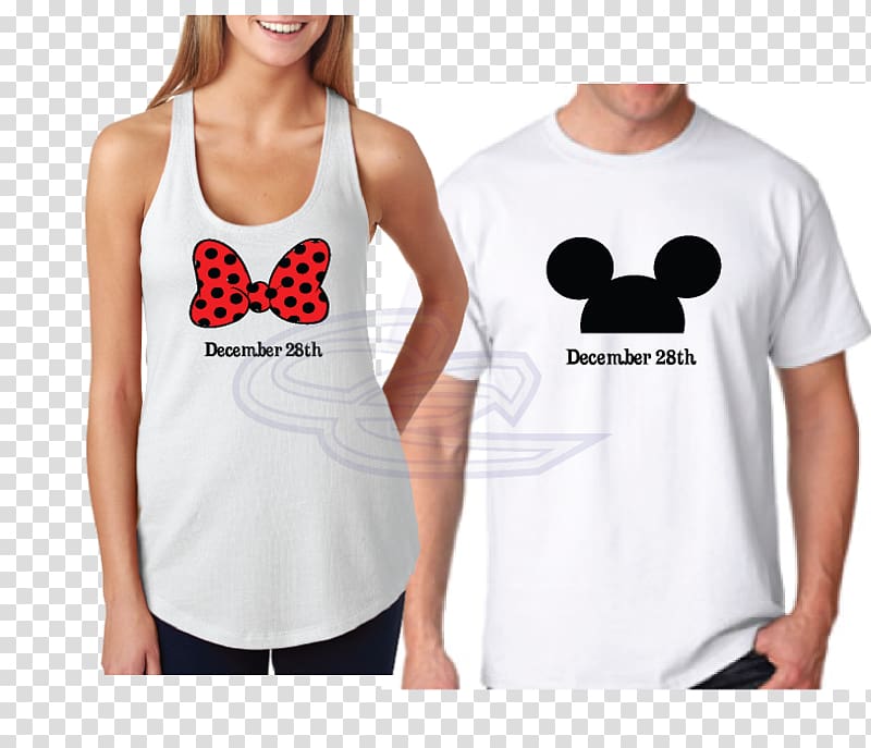 Minnie Mouse Mickey Mouse T-shirt Pluto Hoodie, his and hers transparent background PNG clipart