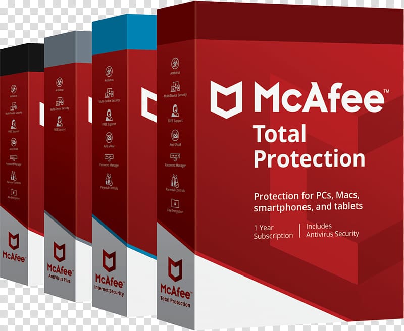 Mcafee Total Protection Antivirus software Computer security software Computer Software, android transparent background PNG clipart