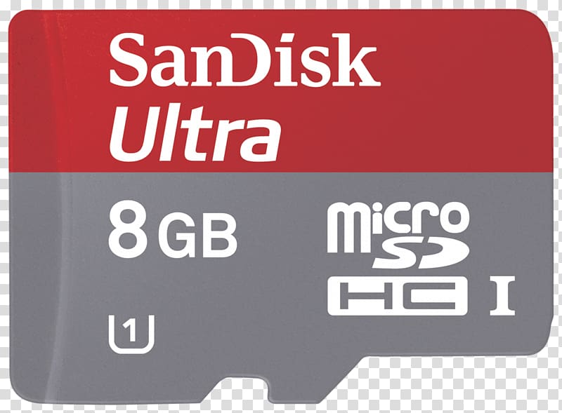 Flash Memory Cards Secure Digital MicroSD SanDisk, memory transparent background PNG clipart