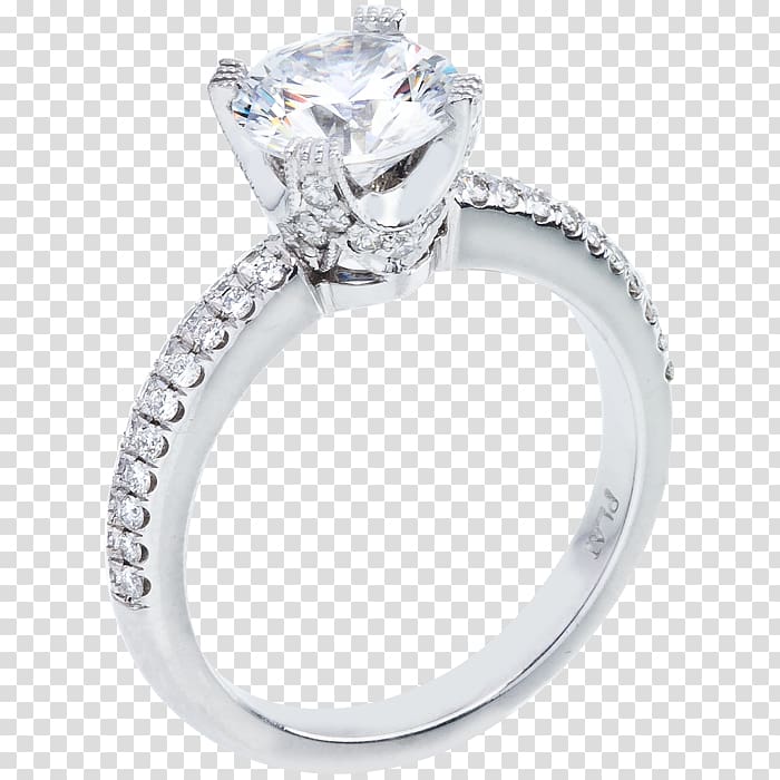 Engagement ring Princess cut Diamond cut, pearls transparent background PNG clipart