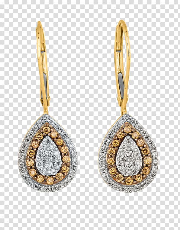 Earring Bling-bling Diamond Bling Bling, gold drops transparent background PNG clipart