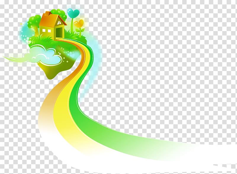 Cartoon Illustration, Creative cartoon house elements transparent background PNG clipart