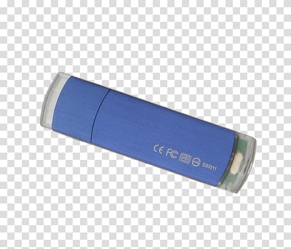 USB Flash Drives Cobalt blue Computer hardware, design transparent background PNG clipart