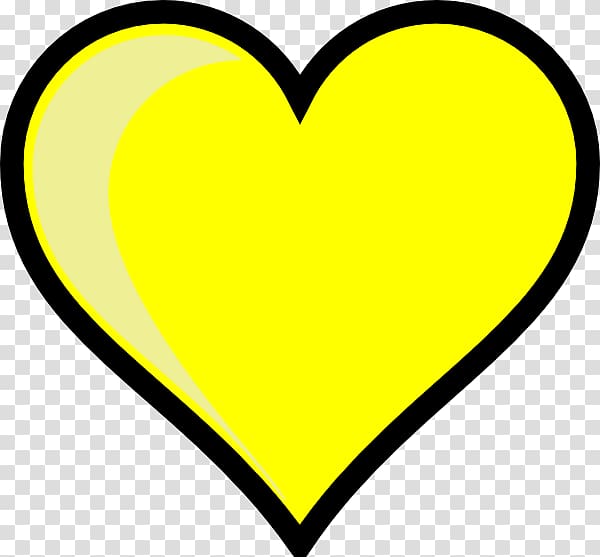 Heart Yellow , Yellow Heart HD transparent background PNG clipart