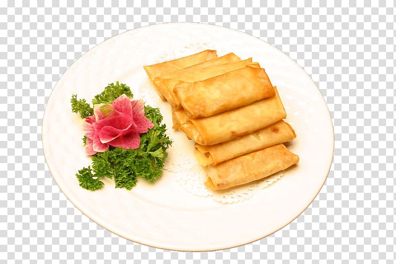 Lumpia Spring roll Breakfast Vegetarian cuisine Fast food, Crispy sand and meat transparent background PNG clipart