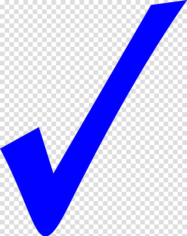 Check mark Symbol Blue , symbol transparent background PNG clipart