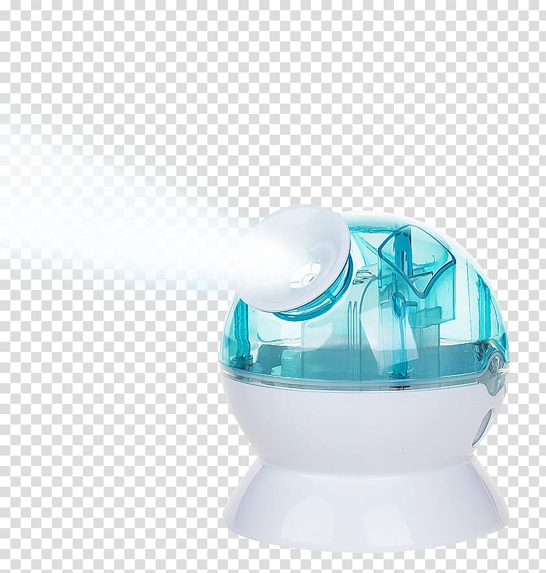 Humidifier Food steamer Face Sprayer, Blue face spray instrument transparent background PNG clipart