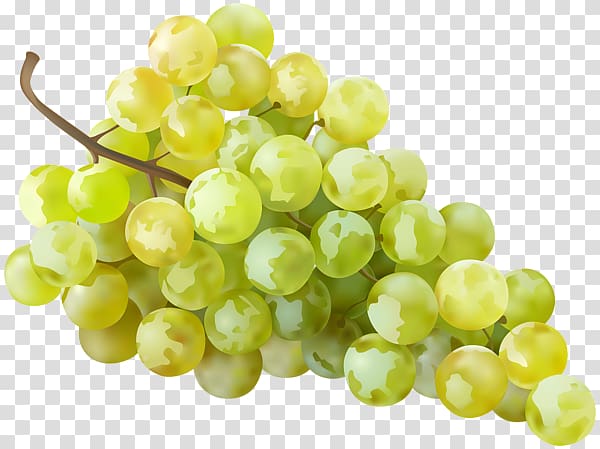 Sultana Grape Seedless fruit , White Grapes transparent background PNG clipart