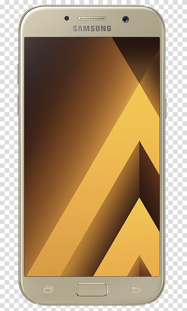 Samsung Galaxy A5 (2017) Smartphone gold sand, samsung transparent background PNG clipart
