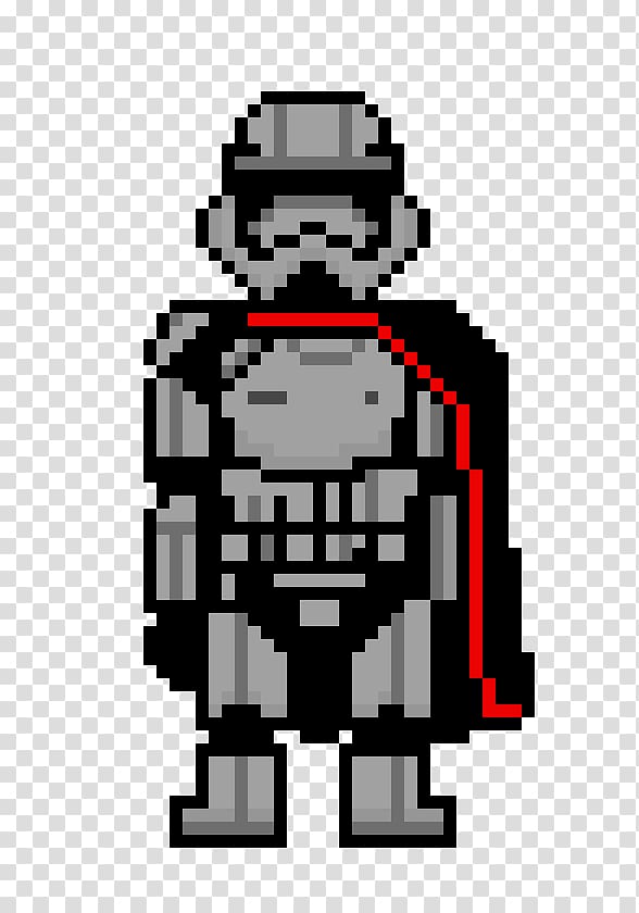 Captain Phasma Finn Pixel art Star Wars, star wars transparent background PNG clipart